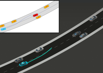 A two-stage optimization-based motion planner for safe urban driving