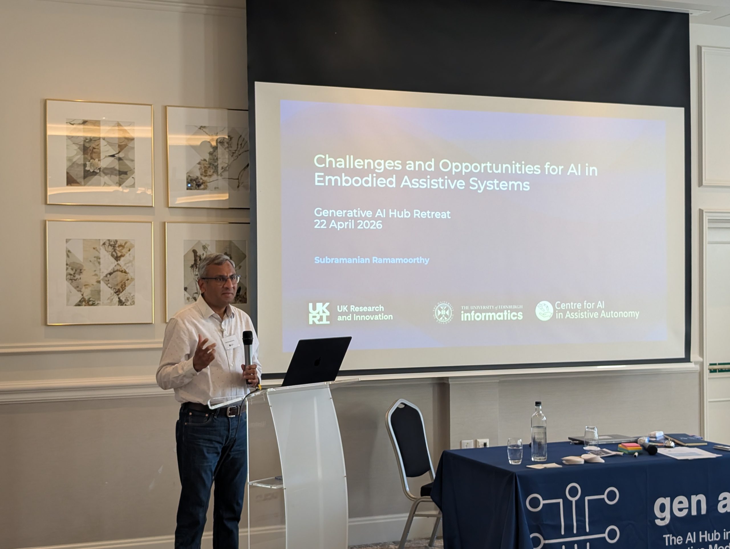 Ram Ramamoorthy keynote in Gen AI Retreat